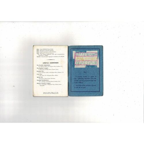 Tottenham Hotspur Football Handbook 1948/49