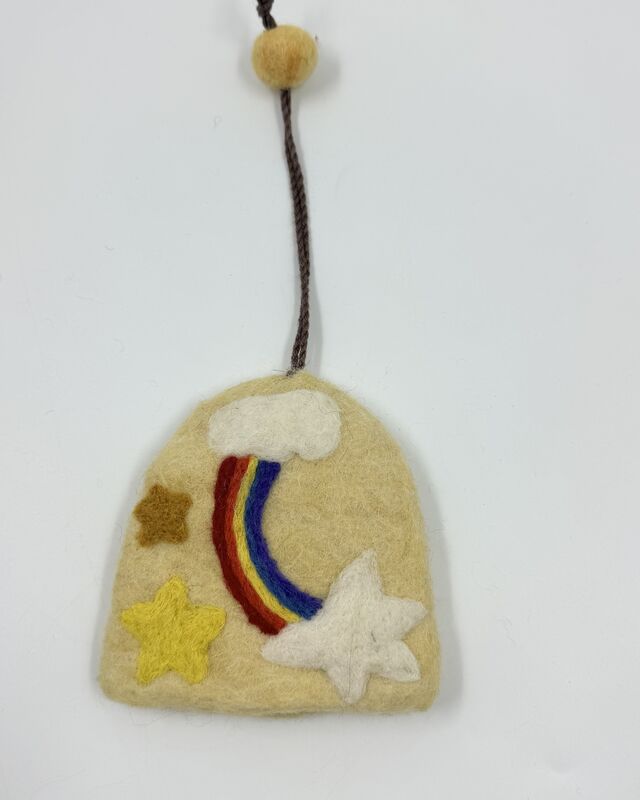 handmade rainbow key holders