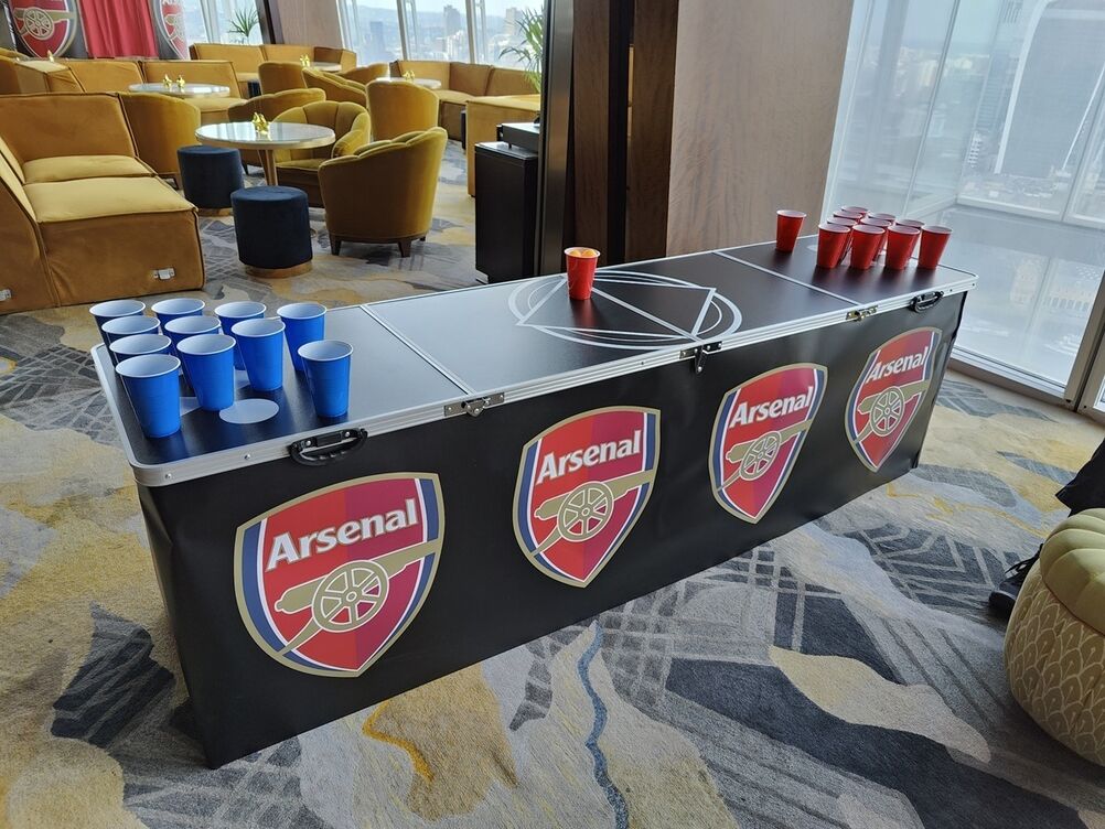 Arsenal branded beer pong skirt