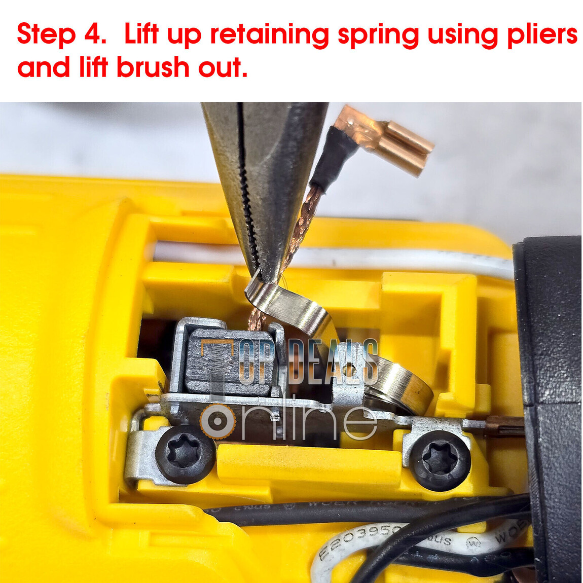 How to change Carbon Brushes on a Dewalt DWE4036-GB Angle Grinder