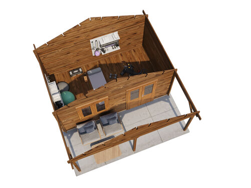 500cm x 300cm + 200cm Front Canopy