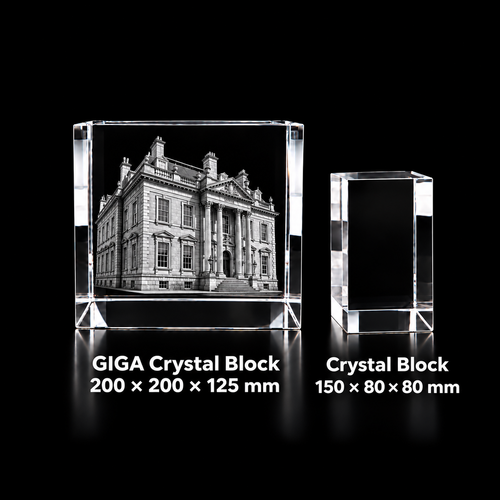 Exclusive GIGA 3D Crystal Block – 200 × 200 × 125 mm
