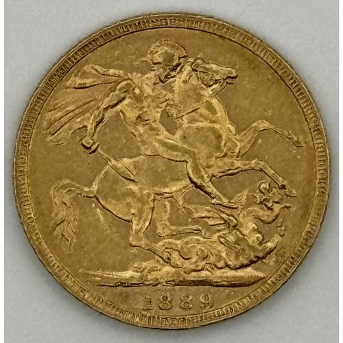 1889 Jubilee head full gold sovereign