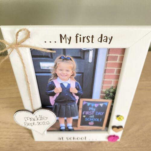 First Day at School Photo Frame