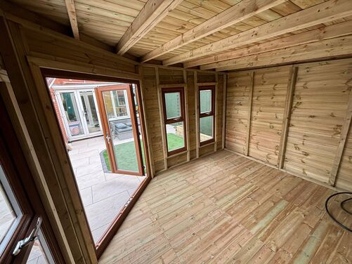 #PVC035 12x10 Corner Summer House