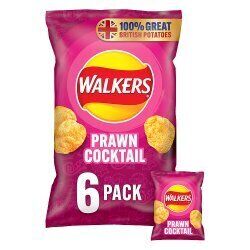 Walkers Prawn Cocktail Crisps 6pk