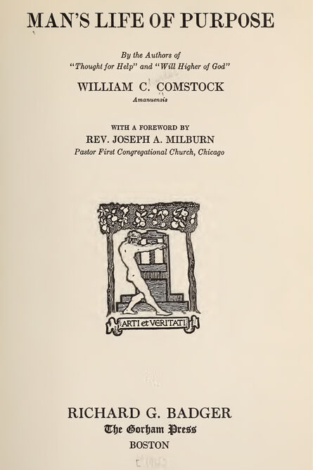 1915 | Man's Life of Purpose