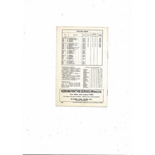 1968/69 Brentford v Norwich City League Cup Football Programme