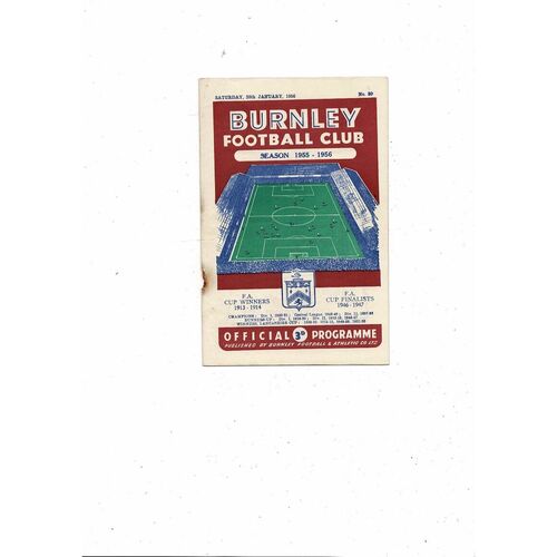 Burnley Home Football Programmes
