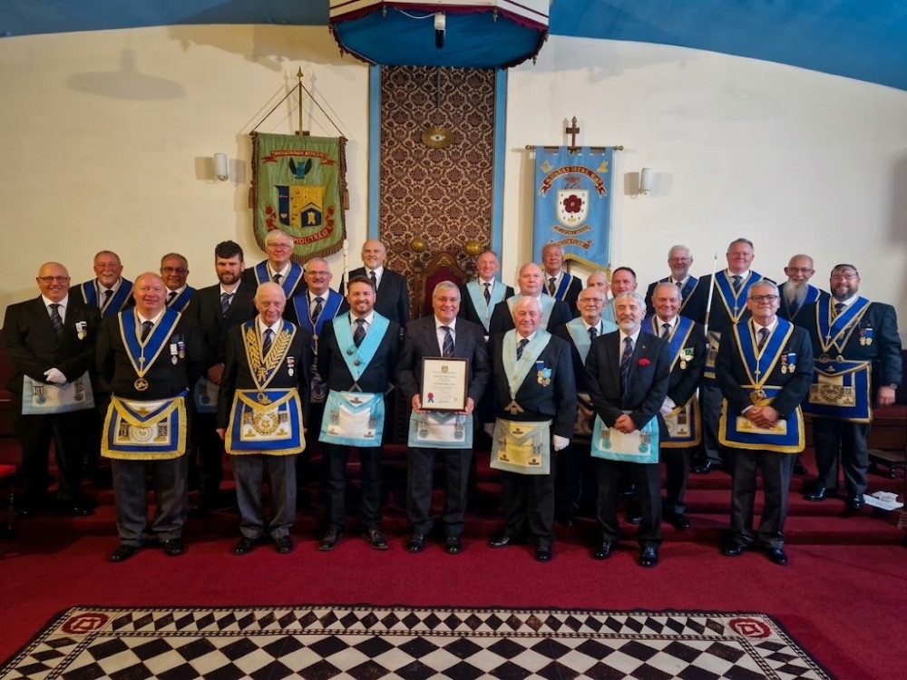 50 Years of Freemasonry for Neville William James | Provincial Grand Lodge of Cornwall | How to become a Freemason in Cornwall | Freemasonry lodges near me Cornwall  | What is Freemasonry in Cornwall UK