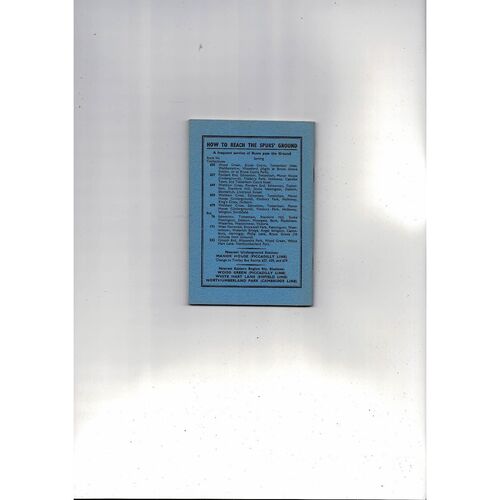 Tottenham Hotspur Football Handbook 1952/53