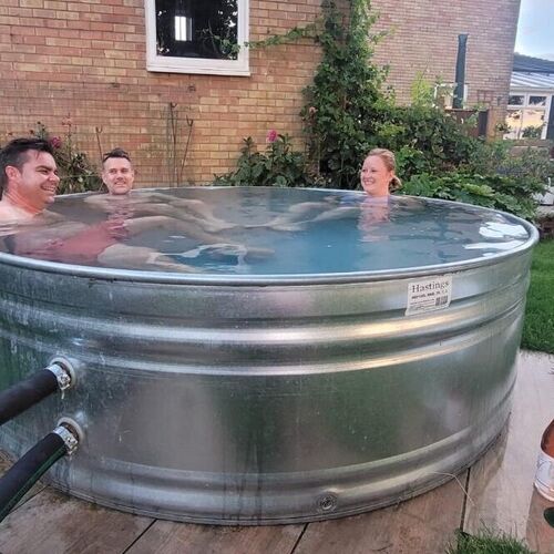 Round Hot Tub Kit - Square Heater