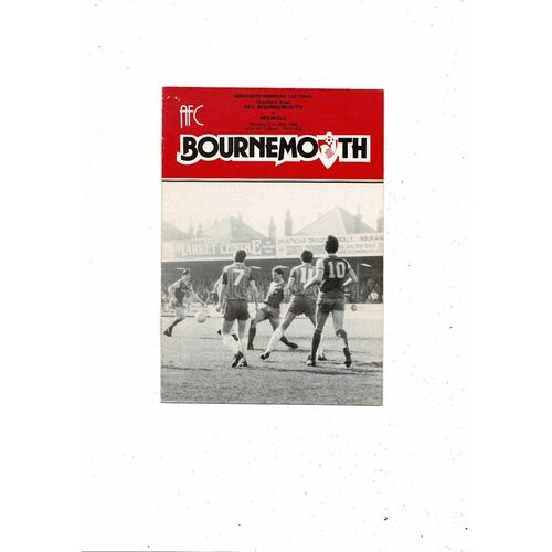 Bournemouth v Millwall Associate Members Cup Final Southern Section 1983/84