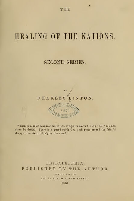 1864 | The Healing of the Nations