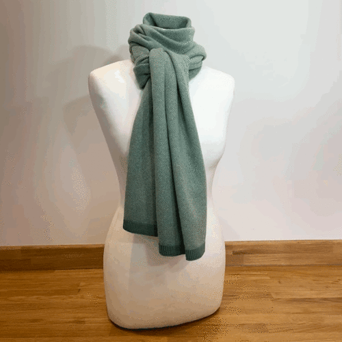 Cashmere jacquard scarf