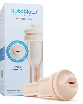Autoblow AI Ultra Reusable Mouth Sleeve Vanilla