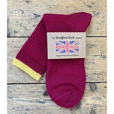 Bradford Crew Top Sock Claret