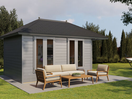 4.8mtr x 3.0mtr 44mm walled Pyramid Roof Cabin Copy