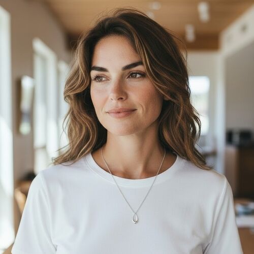 Sterling silver Scandi pendant