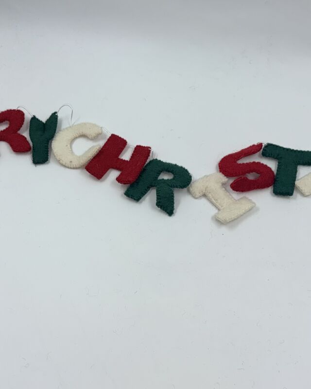 Felted Merry Christmas Letter Banner /Decoration/Ornament