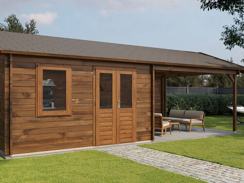 400cm x 400cm + 400cm Veranda