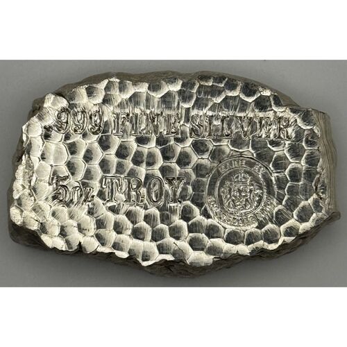 Tombstone 5oz pure silver Nugget