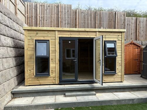 #PVC099 14x10 Pent Summer House