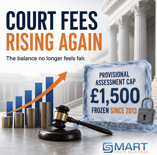 Court Fees Are Rising Again – So Why Is the £1,500 Provisional Assessment Cap Still Frozen?