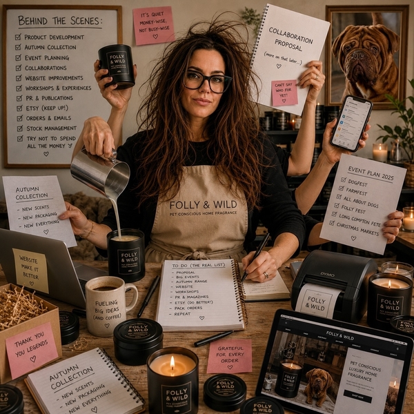 The Quiet Season for Candle Makers:  What we're doing behind the scenes