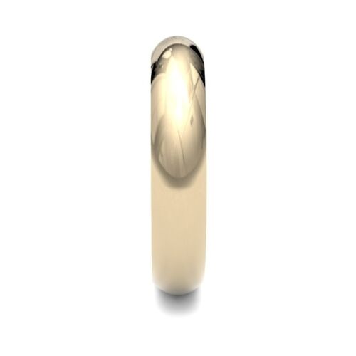 9ct 4mm D shape classic wedding ring