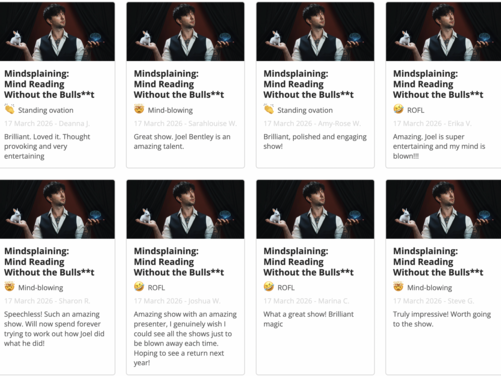 Testimonials | Joel Bentley | Mentalist &amp; Magician