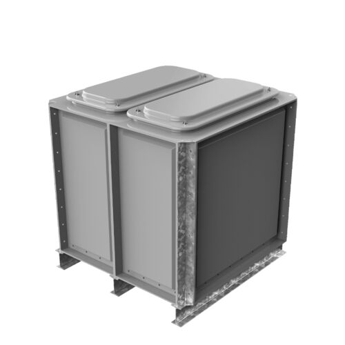 PW.1X1X1.IFB.DIV.AG (0.5+0.5) - 1000 LITRE DIVIDED SECTIONAL WATER TANK, INTERNALLY FLANGED BASE (IFB)