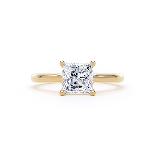 Princess cut classic diamond solitaire