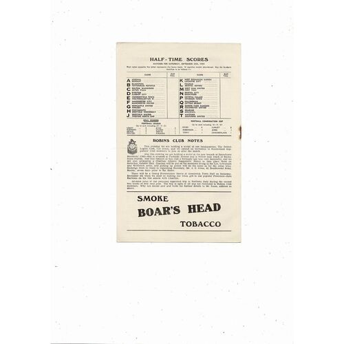 1954/55 Charlton Athletic v Sunderland Football Programme