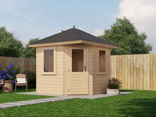 2.4mtr x 2.4mtr Pyramid Roof Cabin