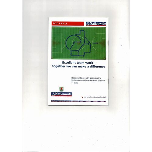 2002 Wales v Germany International Football Programme