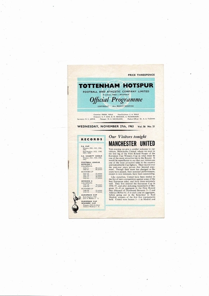 Many more Football Programmes listed today