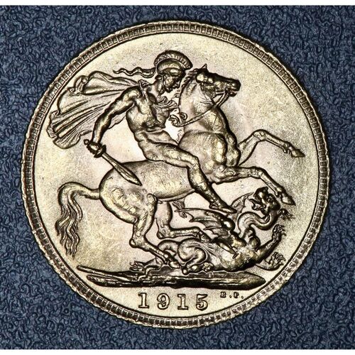 1915 full gold sovereign