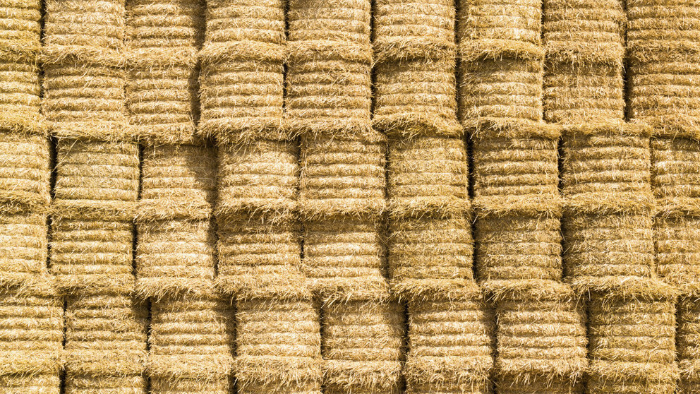 Meules de foin et de paille