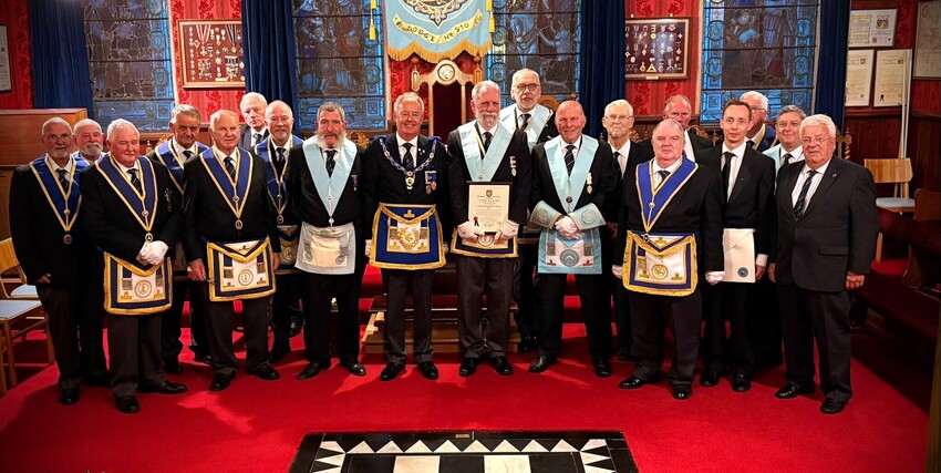 50 Years of Freemasonry for Richard James Oakley | Provincial Grand Lodge of Cornwall | How to become a Freemason in Cornwall | Freemasonry lodges near me Cornwall  | What is Freemasonry in Cornwall UK