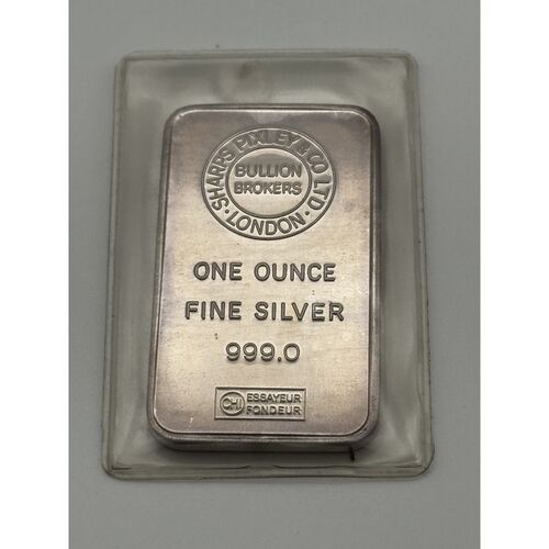 Sharps Pixley one ounce fine silver bar