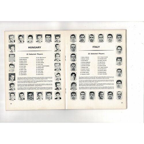 1966 World Cup Official Tournament Football Brochure