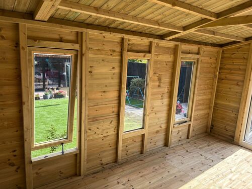 #PVC094 18x10 Apex Summer House