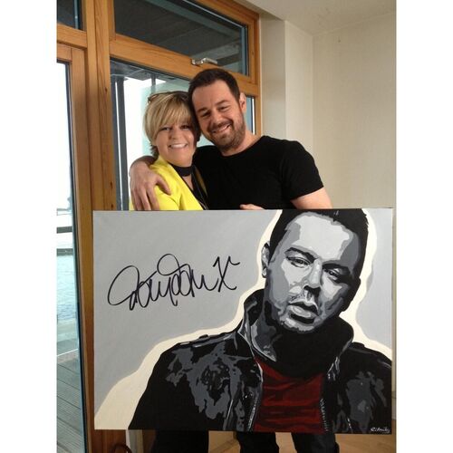 Original Danny Dyer Signed Painting by Sue Verity
