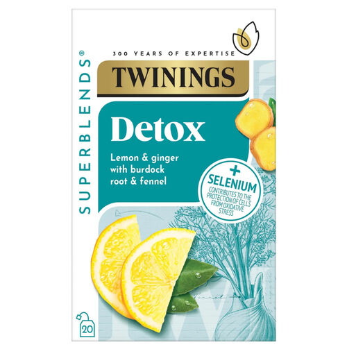 Twinings Superblends Detox with Lemon, Ginger & Fennel - 20 Bags