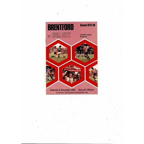 1979/80 Brentford v Hull City Football Programme