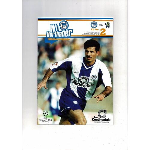 Hertha Berlin v Chelsea Champions League Stadium Magazine No 2 1999/00