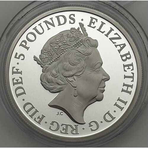 2023 Yale of Beaufort Tudor beasts 2oz silver proof coin