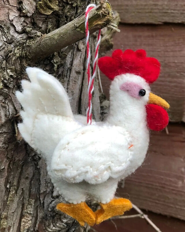 Chicken Rooster Ornament
