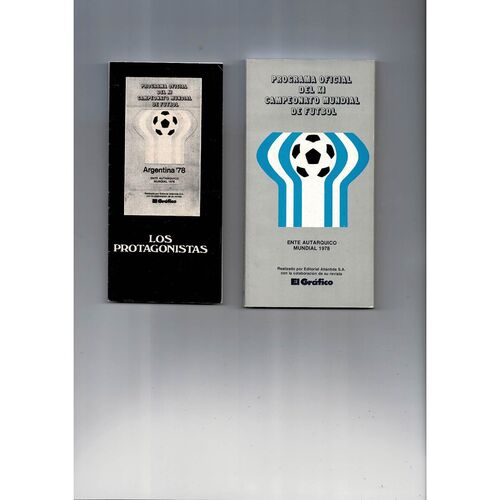 1978 World Cup Official Football Tournament Brochure + Team & Stadium Booklet